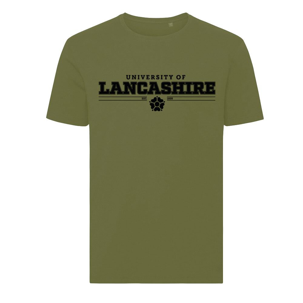 University of Lancashire - Military Green - Bold Logo, T-Shirt